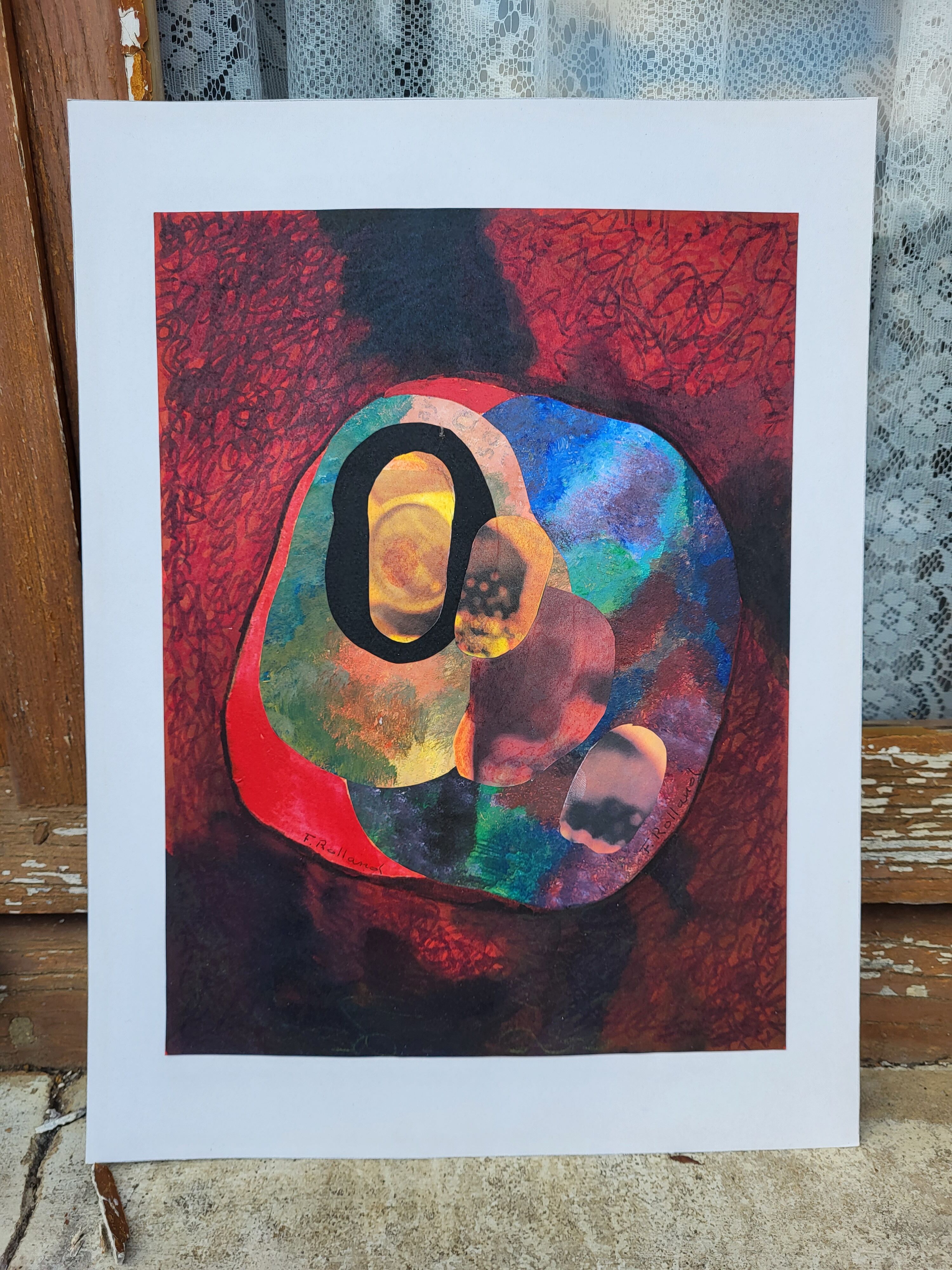 Collage Drawing Fernand Rolland crac Tremblay