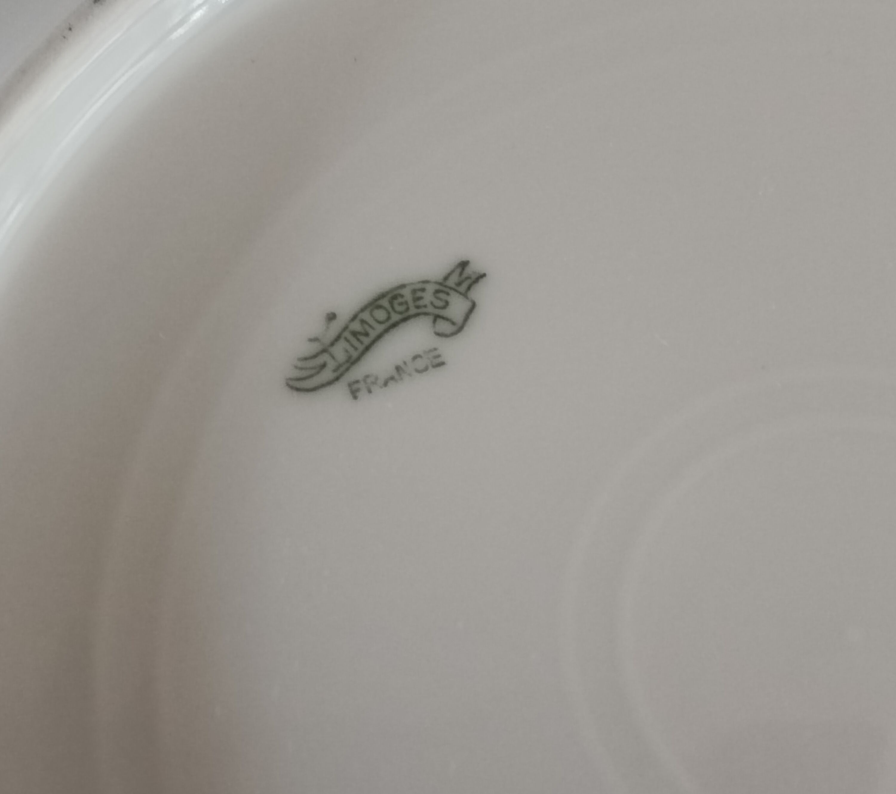 Limoges porcelain cake dish