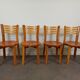 Pine chairs 80s set of 4