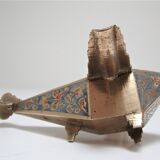 Vintage brass plane ashtray 70