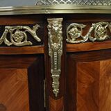 Small living room piece in precious wood marquetry, Louis XVI style – mid-19th century.