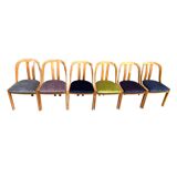 Ensemble de 6 chaises vintage