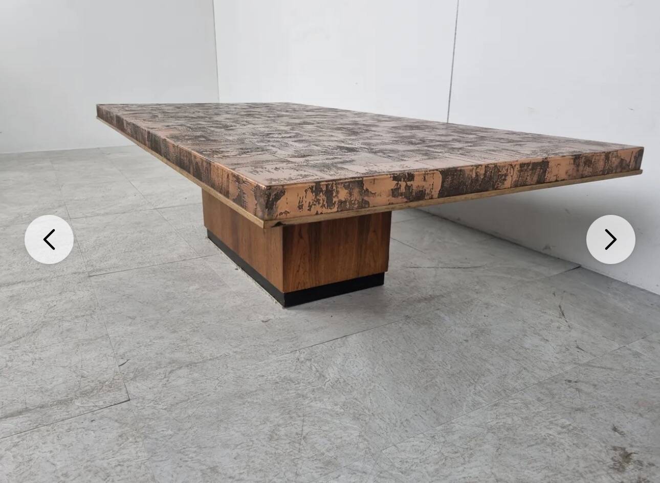 Brutalist table from the 1970s.