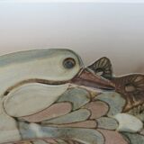 Empty ceramic pocket signed " bird " 60s 70s