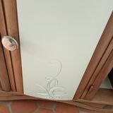 Bedside end of art deco sofa
