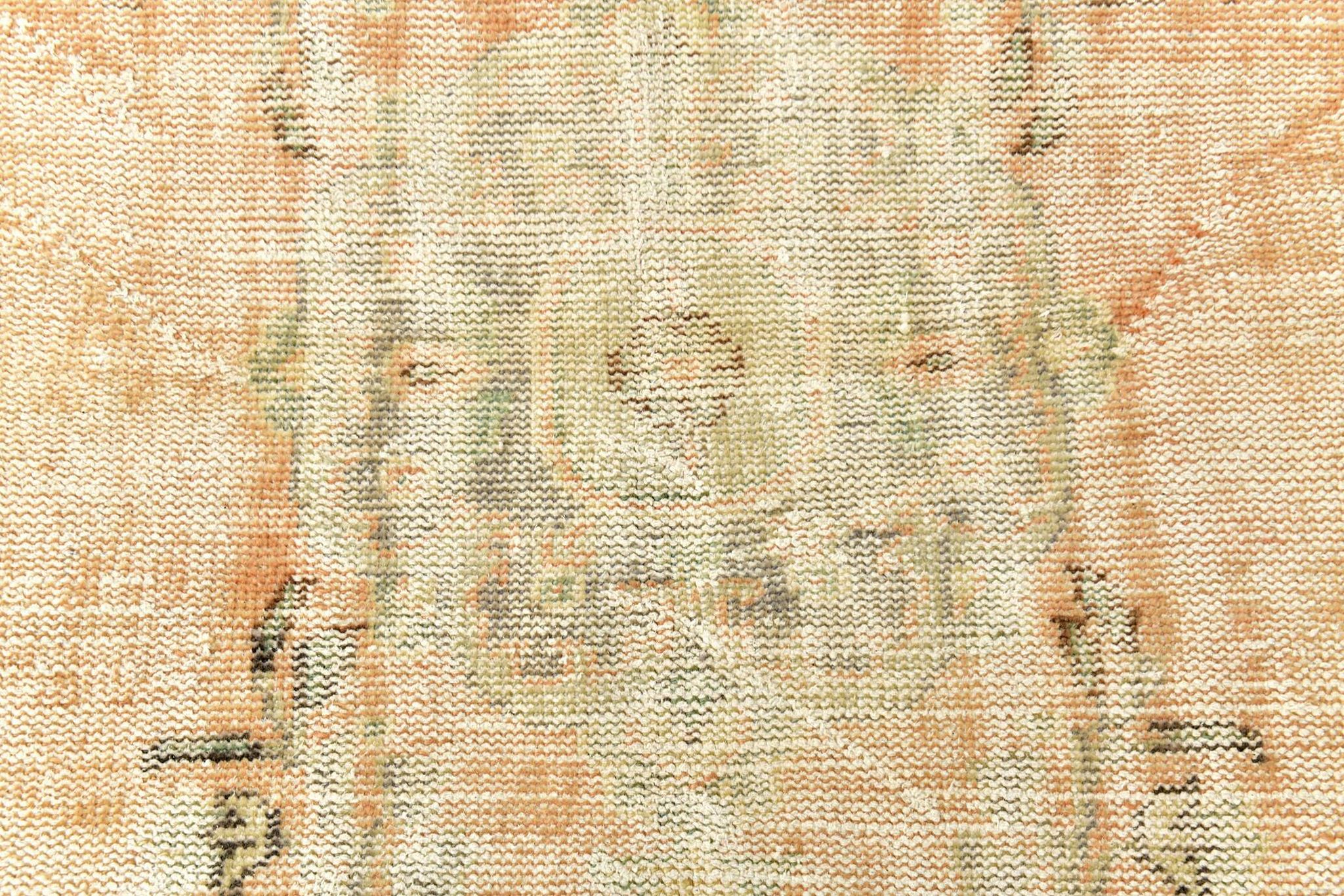 5x9 Vintage Oriental & Bordered Pattern Orange Turkish Rug, 170x274Cm