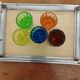 5 petits verres multicolore