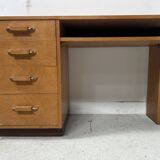 20th century maple veneer style desk