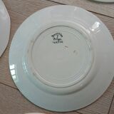 13 mismatched antique dessert plates