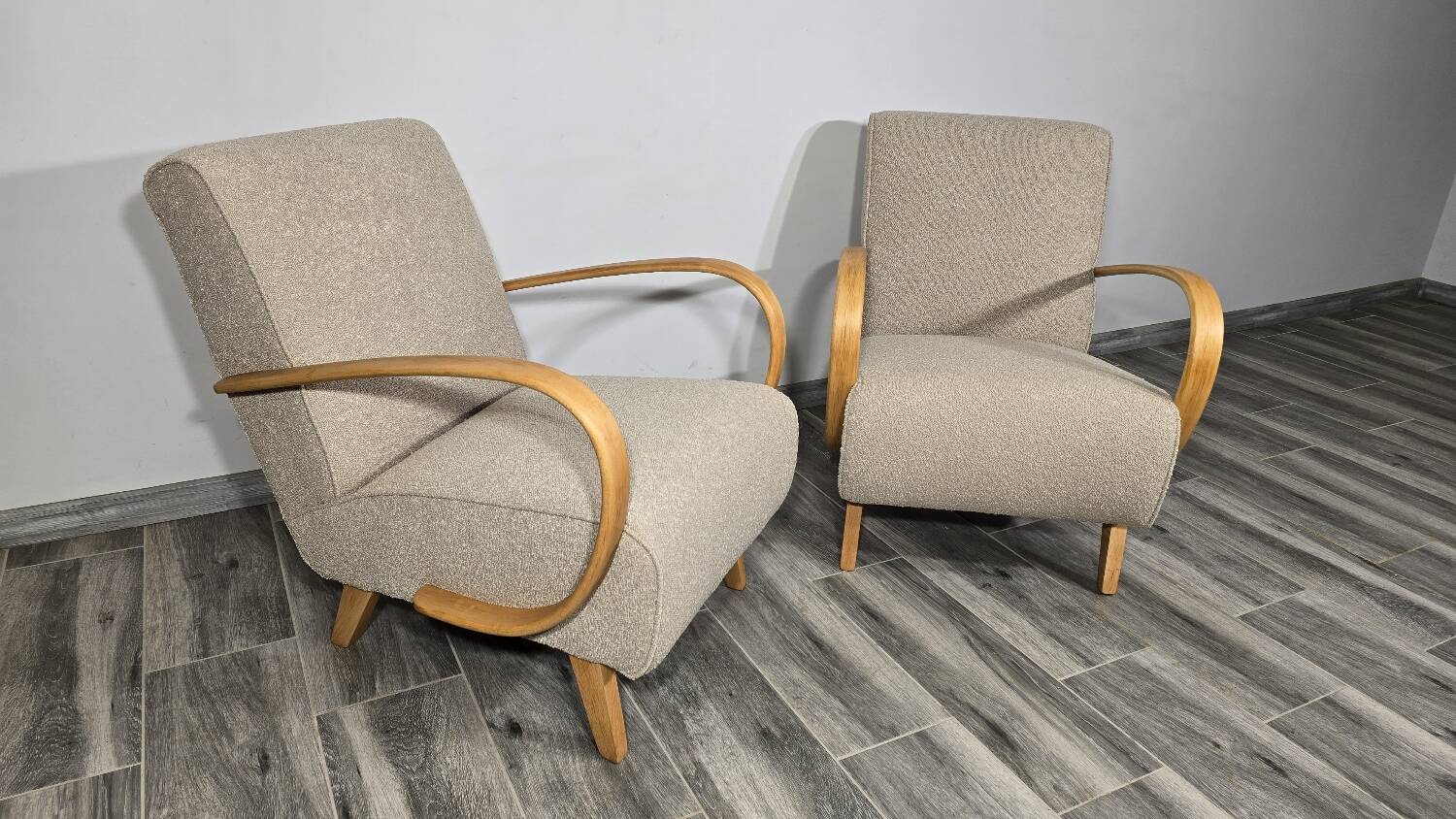 Lounge Chairs by Jindrich Halabala, 1940s, Set of 2