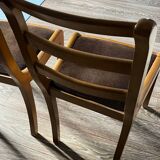 Set of 2 vintage 1950s solid wood chairs – Scandinavian style