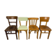 4 mismatched bistro chairs