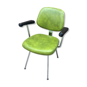 Chaise de bureau mid-century - simili