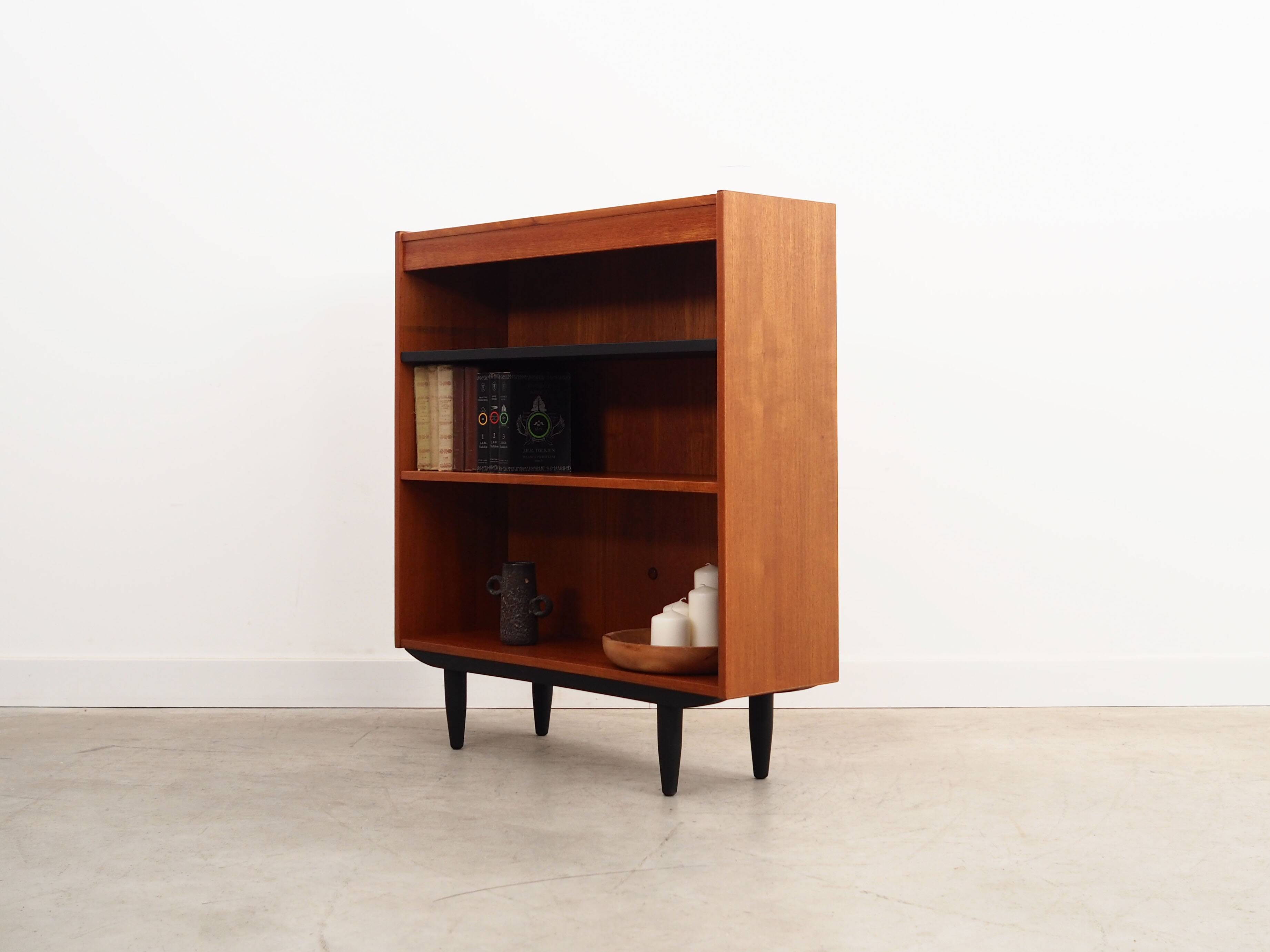 Danish teak bookcase, 1970s
