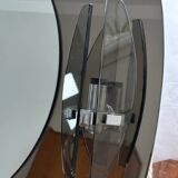 70s design smoked illuminated mirror