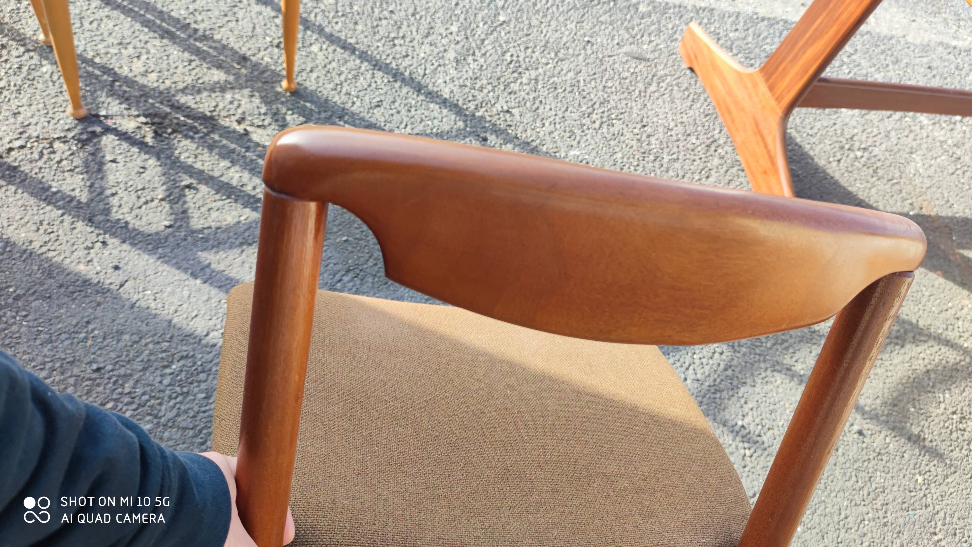 Set of 6 teak chairs circa 1960