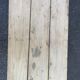 Renovated Parisian desk in raw solid wood 1950 - 80x45cm