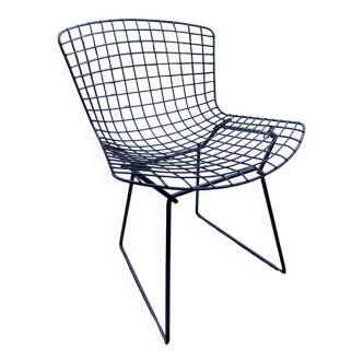 Chaise Wire fil noir de Harry Bertoia vers 1970