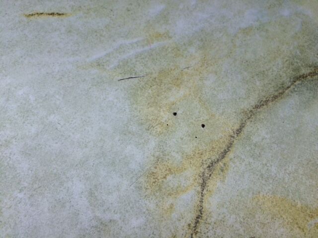 Bistro table with foot vintage cast iron