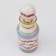 Bottle with floral decoration and antique gold edging