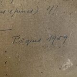 Framed poster vintage pinks yellow feared