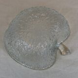 Salad bowl and cups set in molded glass, apple shape