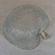 Salad bowl and cups set in molded glass, apple shape
