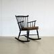 Vintage wooden rocking chair by Farstrup