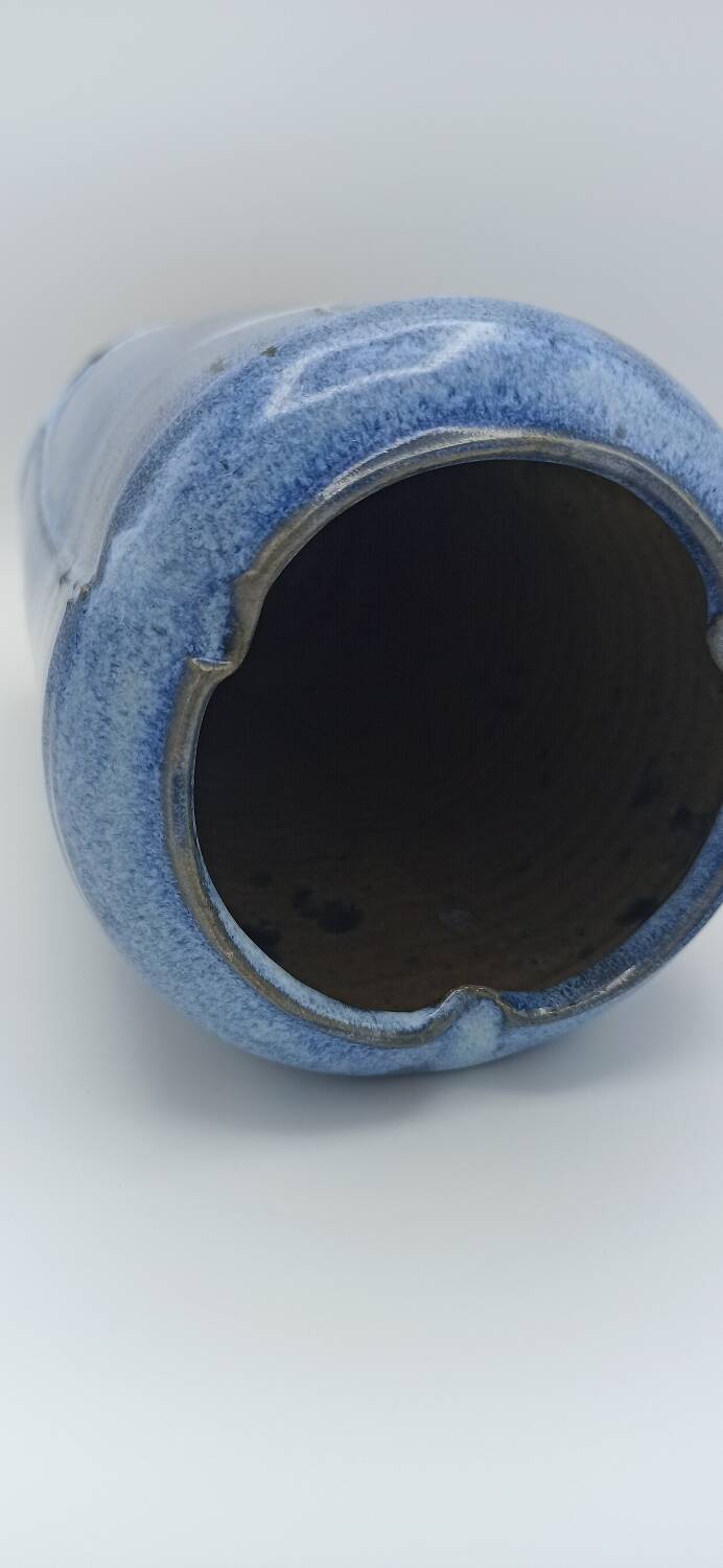 ​vase vintage en grès émaillé - bernard dal magro - céramique d'art