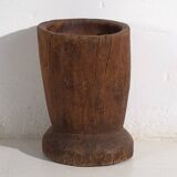 Mortier et pilon anciens de style wabi-sabi (c.1920) #1