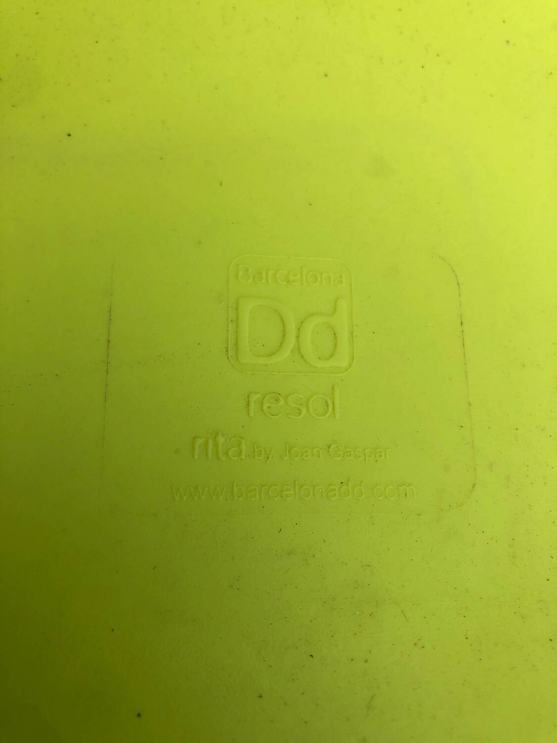 Children's armchair chair rita design by joan gaspar vintage green plastic