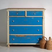 Commode ancienne peinte en pin – Europe centrale, vers 1890
