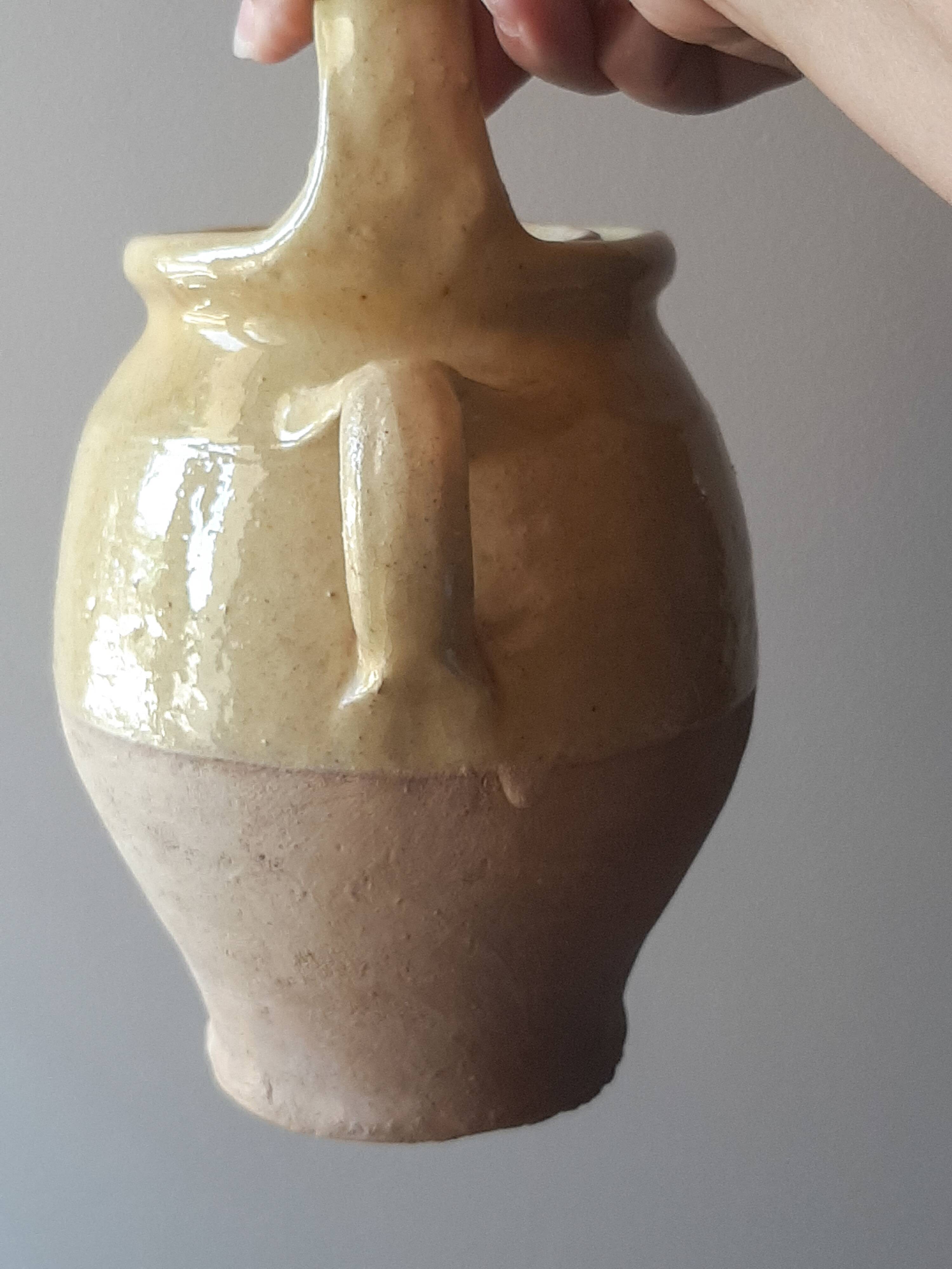 Yellow terracotta crockery