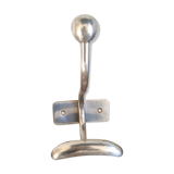 Old chrome metal school patère