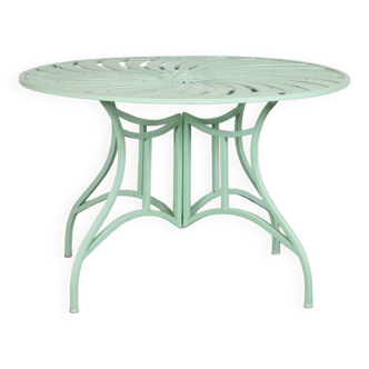 Round metal garden table, 1990