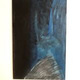 Tableau Gris Abstrait