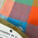 Vintage plaid cotton napkins