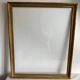 Old large glazed carved wooden frame