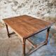 Antique French oak and elm dining table – Early 20th century farmhouse table with turned legs