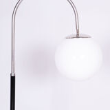 Restored Bauhaus Floor Lamp, J. Halabala, UP Zavody, Chrome, Czechia, 1930s