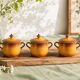 Set of three mini cocottes Pillivuyt in porcelain – 1930s-1940s
