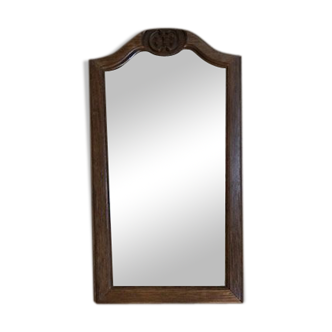 Art Deco mirror in chestnut