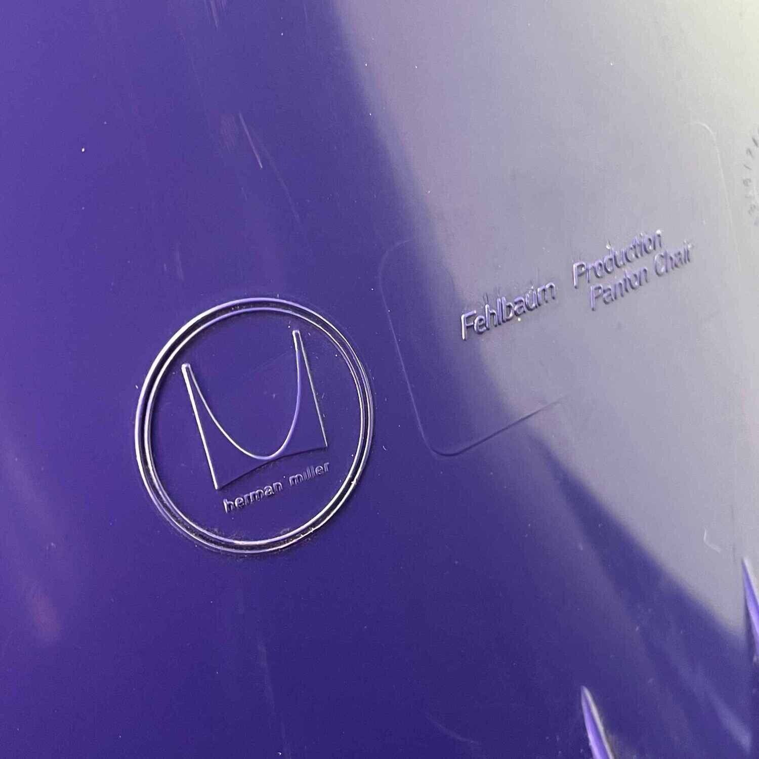 Purple chair Verner Panton Herman Miller Fehlbaum 1971