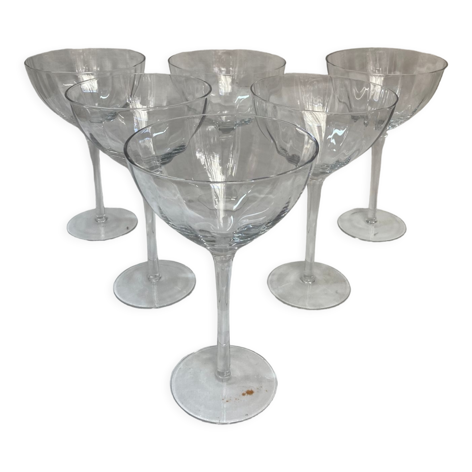 6 glasses of champagne "swimming pool" in crystal