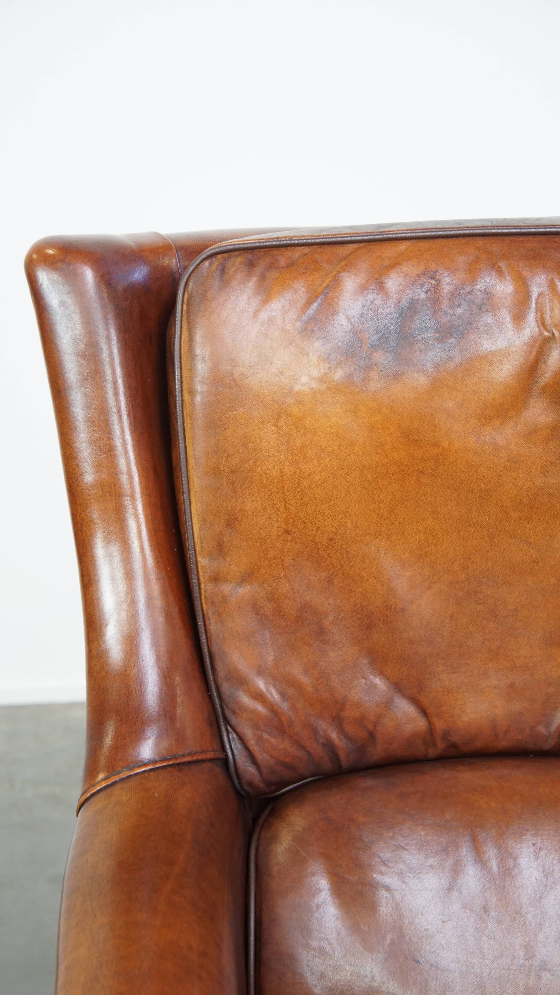Fauteuil en cuir de mouton
