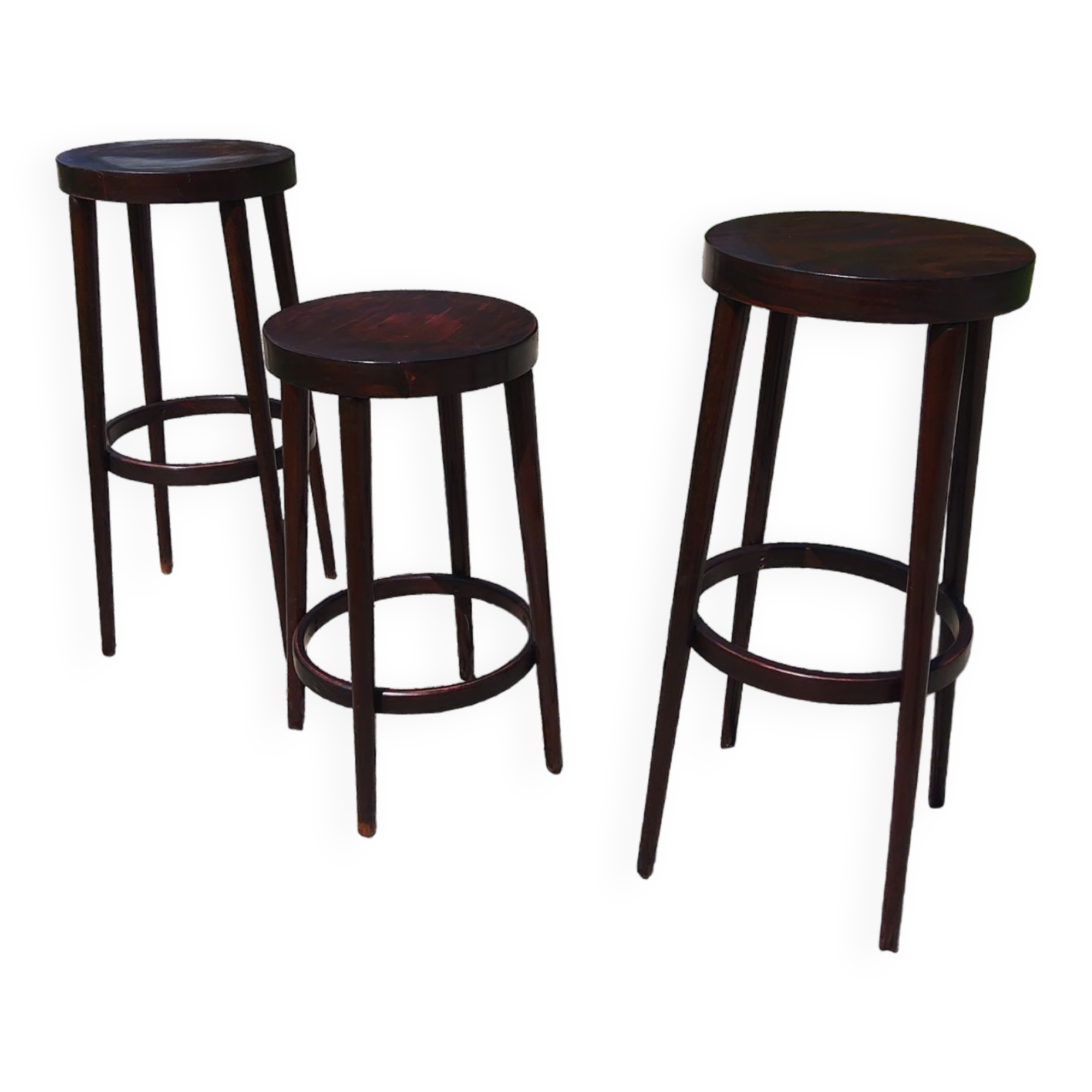 Set of 3 Baumann stools