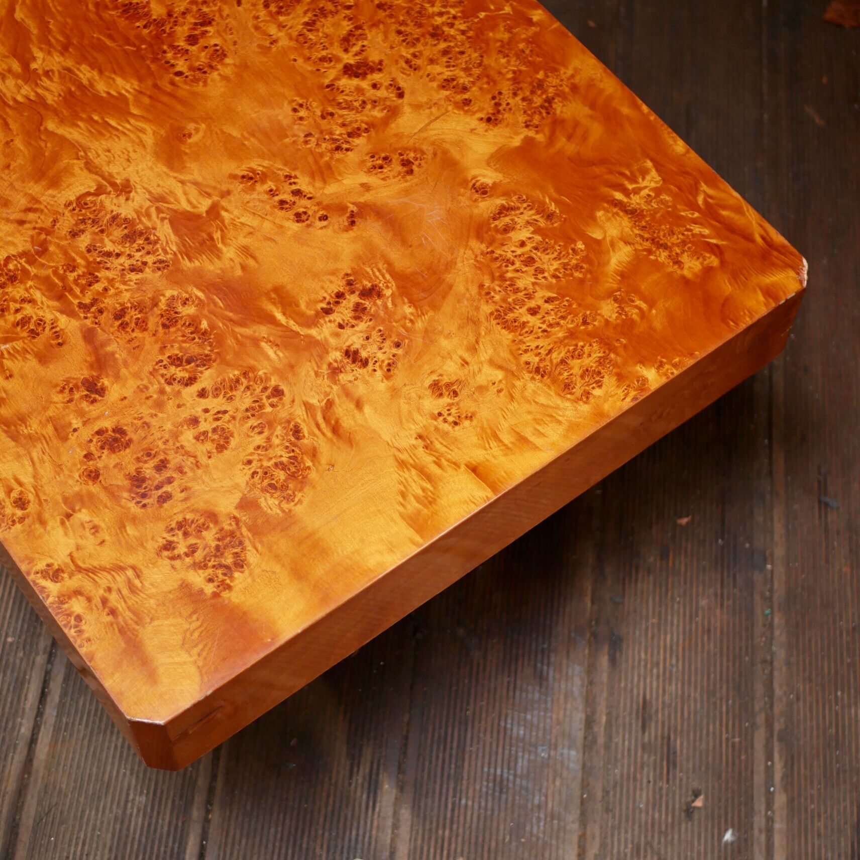 Coffee table in elm magnifying glass Roche Bobois