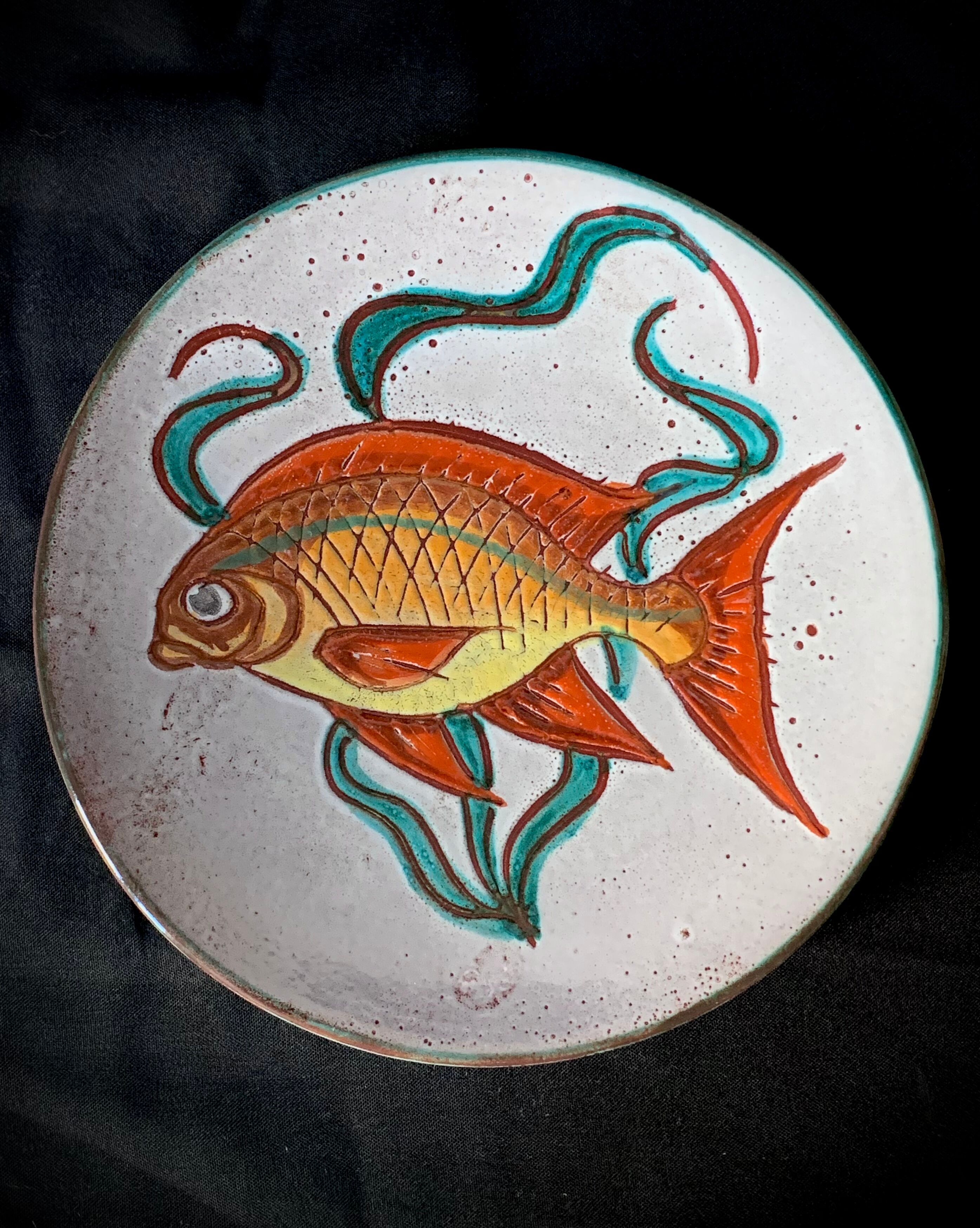 5 assiettes plates Vallauris