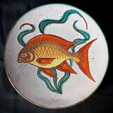 5 assiettes plates Vallauris