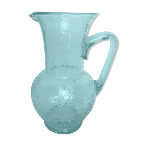 Pichet en verre vert